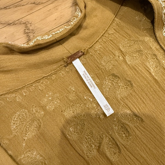 Free People Embroidered Fable Midi Dress
Mustard “Tuscan Combo” Color - Picture 5 of 5